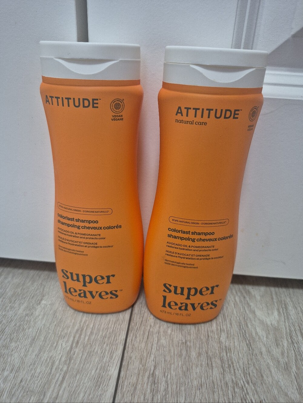 2 ATTITUDE Colorlast Hair Shampoo EWG Verified, For Color Treated Hair, 16 Fl OZ